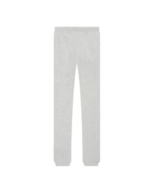 Fear Of God White Essentials Light Oatmeal Sweatpants (Ss22) for men