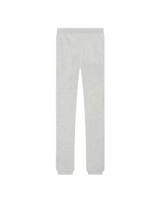 Fear Of God White Essentials Light Oatmeal Sweatpants (Ss22) for men