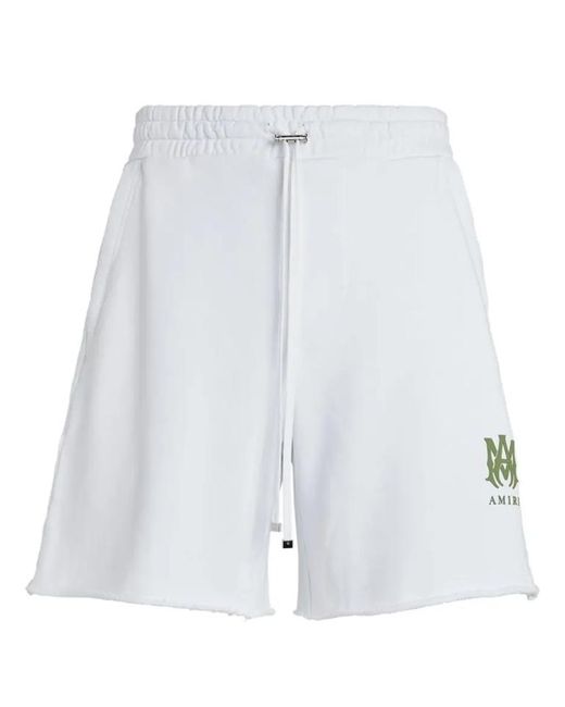 Amiri White Ma Logo Sweatshorts for men