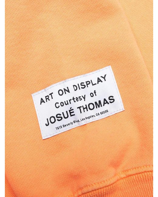 GALLERY DEPT. Orange Logo Hoodie for men