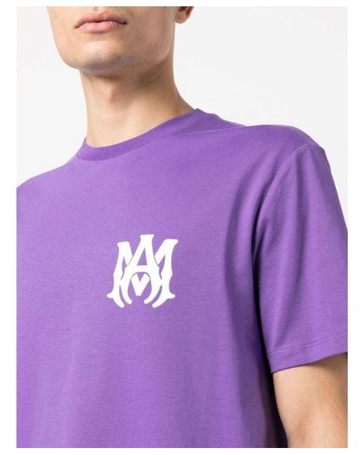 Amiri Ma Core Logo Printed T-Shirt in Purple for Men | Lyst