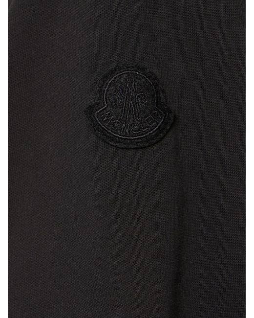 Moncler Black Archive Pixel Logo Cotton T-Shirt for men