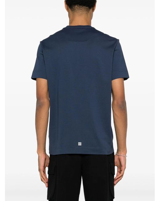 Givenchy Blue 4G Stars Cotton T-Shirt for men