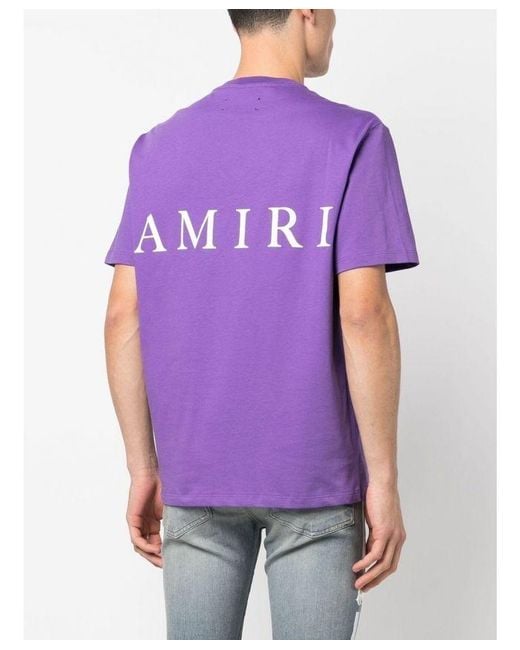 Amiri Ma Core Logo Printed T-Shirt in Purple for Men | Lyst