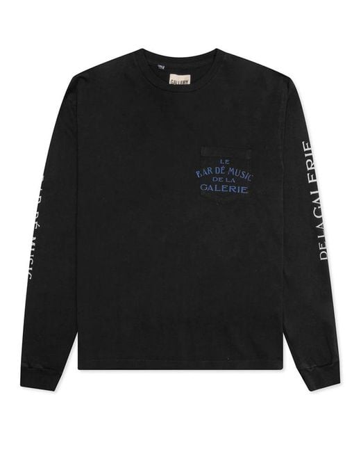 GALLERY DEPT. Black Le Bar Long Sleeve T-Shirt for men
