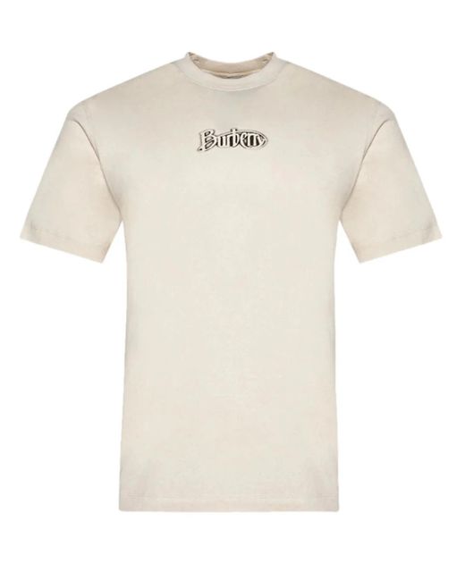 Burberry White Signature Logo Tundra T-Shirt for men