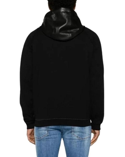 DSquared² Black Zip Up Hooded Jacket for men