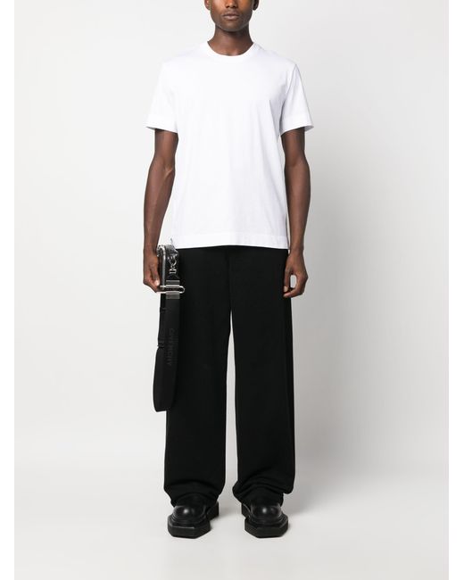 Givenchy White 4G Logo Cotton T-Shirt for men