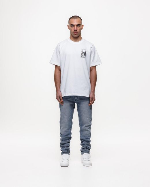Magrit Blue Marine Slim Jeans for men