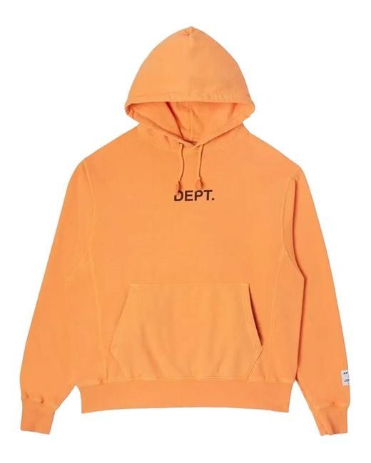 GALLERY DEPT. Orange Logo Hoodie for men