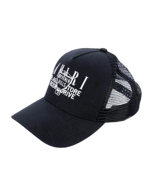 Amiri Blue Beverly Hills Embroidered Cap for men