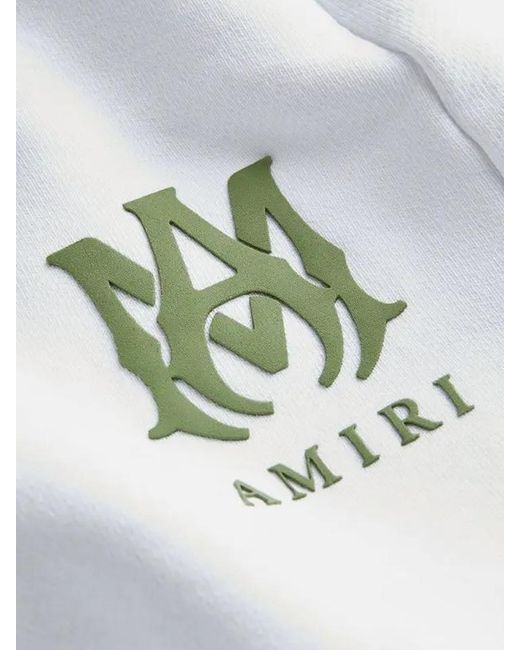 Amiri White Ma Logo Sweatshorts for men