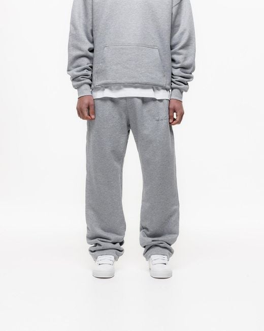 Magrit Gray Core Puff Printed Joggers for men