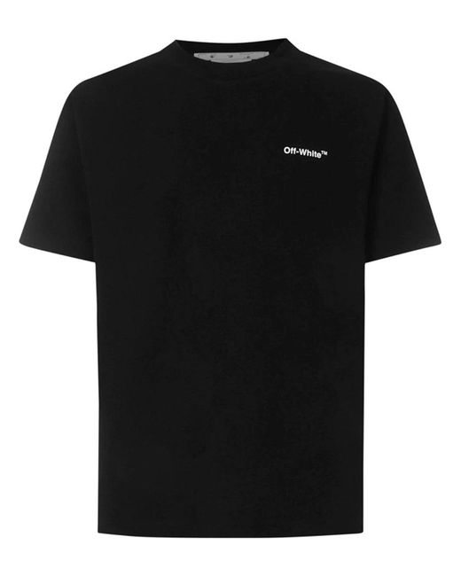 Off-White c/o Virgil Abloh Black Off- Brick Arrows Logo Printed Cotton T-Shirt for men