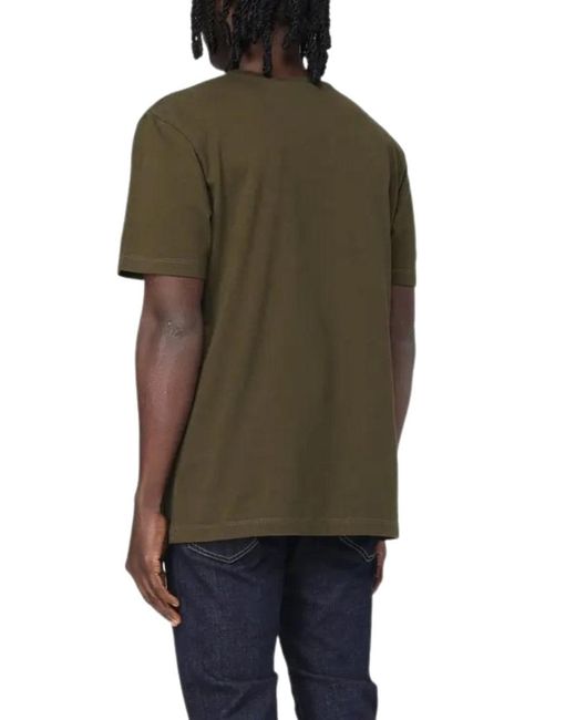 DSquared² Green Rubber Logo Military T-Shirt for men