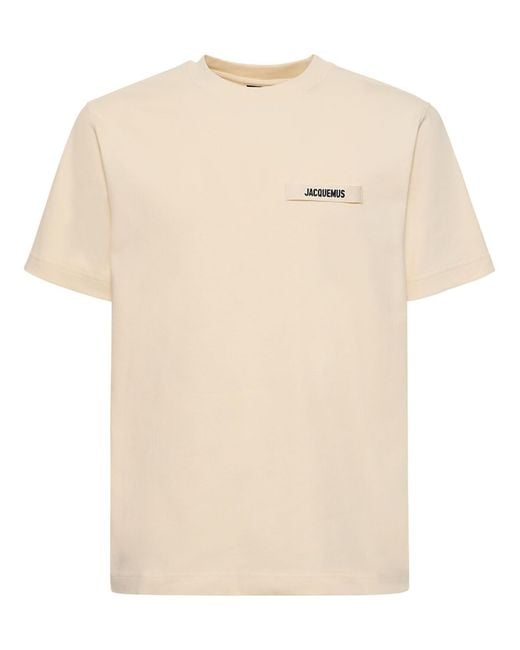Jacquemus Natural The Gros Grain T-Shirt for men