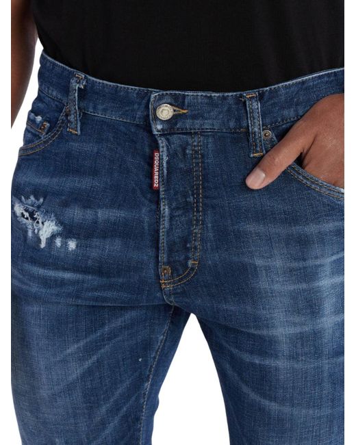 DSquared² Blue Light Distressed Cool Guy Jeans for men