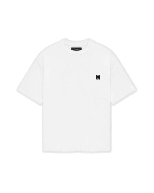Amiri White Ma Logo Skater Oversized T-Shirt for men
