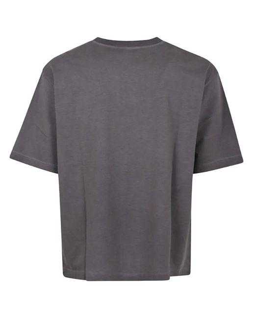 DSquared² Gray Loose Fit Fade Cartoon Logo T-Shirt for men