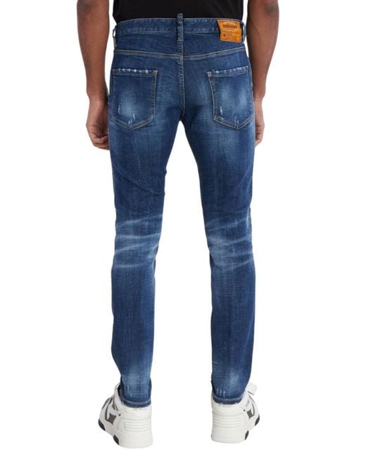 DSquared² Blue Light Distressed Cool Guy Jeans for men