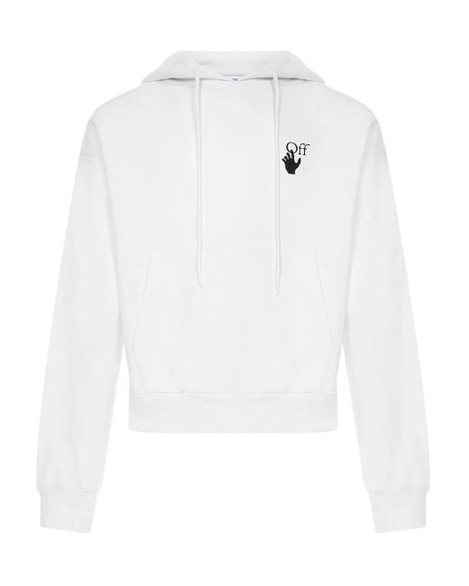 Off-White c/o Virgil Abloh White Off- Caravaggio Lute Painting Printed Hoodie for men