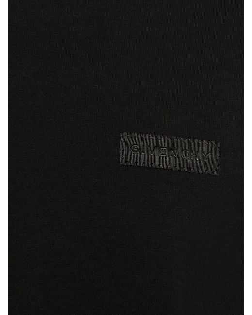 Givenchy Black Logo Patch T-Shirt for men