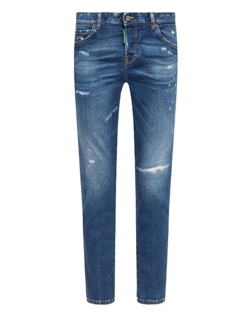 DSquared² Blue One Life One Planet Smiley Jeans for men