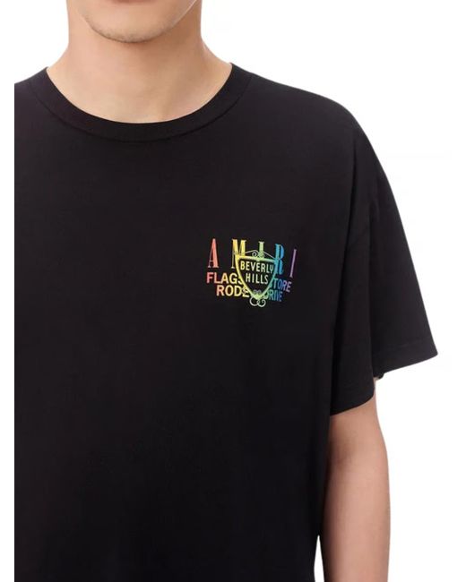 Amiri Black Xo Beverly Hills T-Shirt for men