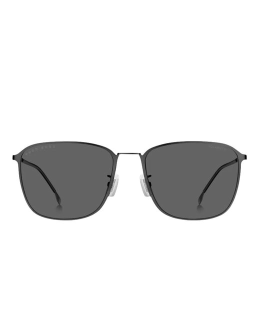 Boss Gray Polarised Dark Ruthenium Sunglasses for men