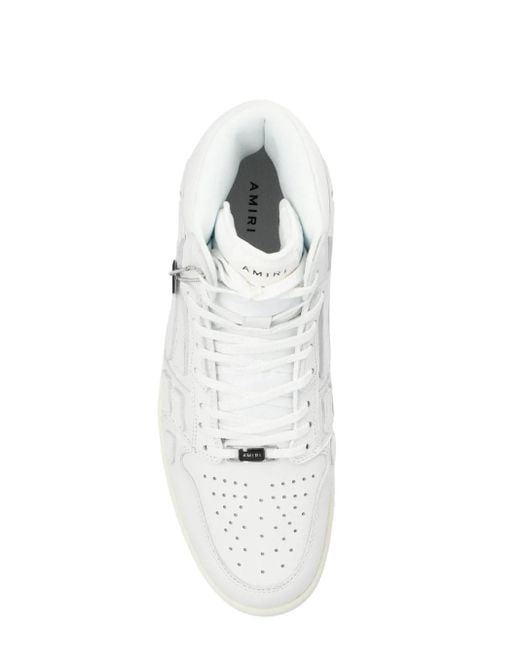 Amiri White Skeleton Top High Top Sneakers for men