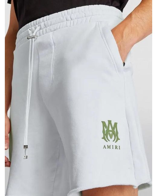 Amiri White Ma Logo Sweatshorts for men