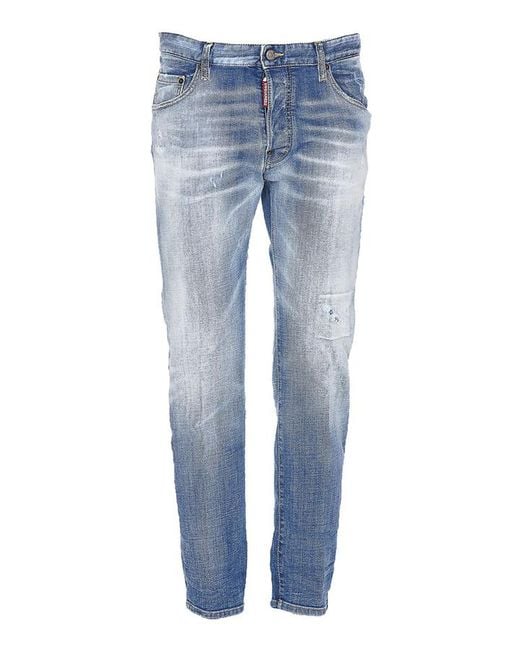 DSquared² Blue Light Clean Wash Cool Guy Jeans for men