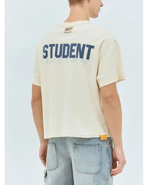 GALLERY DEPT. White Student Coach Reversible T-Shirt for men
