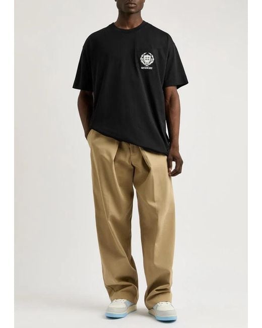 Givenchy Black Crest Logo T-Shirt for men