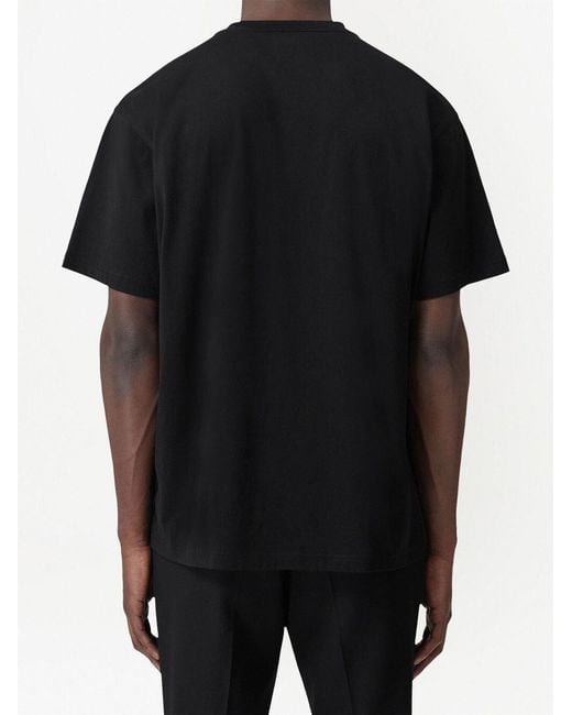 Burberry Black Oversized Logo T-shirt for men