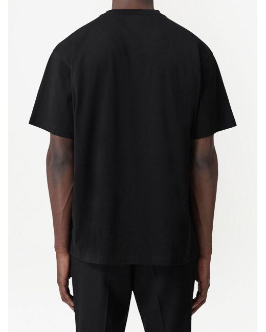 Burberry Black Oversized Logo T-shirt for men