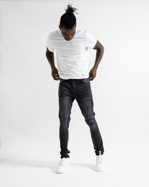 Magrit Gray Marseille Ripped Jeans for men