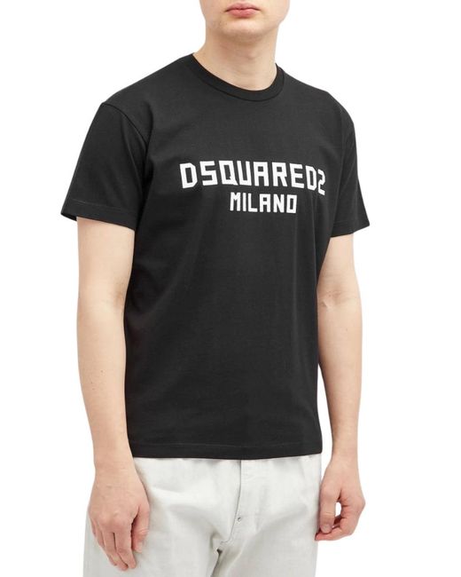 DSquared² Black Milano Cool Fit T Shirt for men