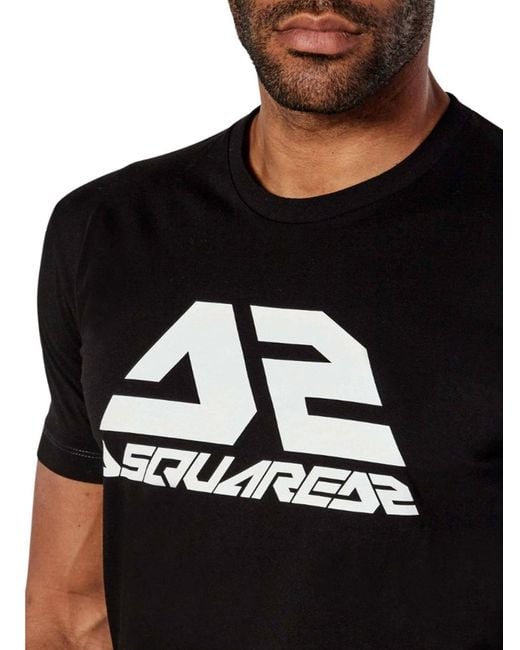 DSquared² Black Bold Logo Cool Fit T-Shirt for men