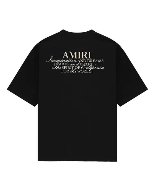 Amiri Black Spirit Logo T-Shirt for men