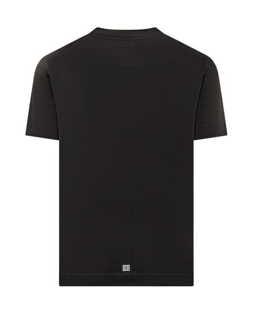 Givenchy Black 4G Stars Logo Printed T-Shirt for men