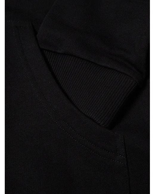 Burberry Black Stripe Detail Zipped Hoodie for men