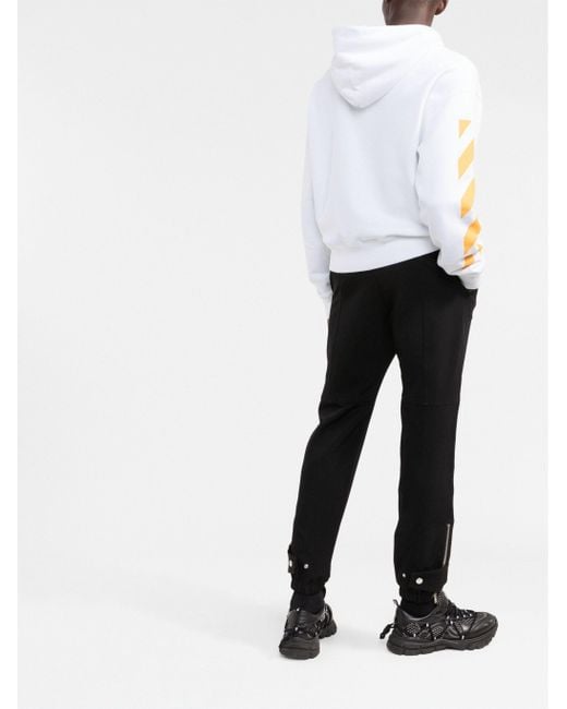 Off-White c/o Virgil Abloh White Off- Caravaggio Painting Dia-Stripe Printed Hoodie for men