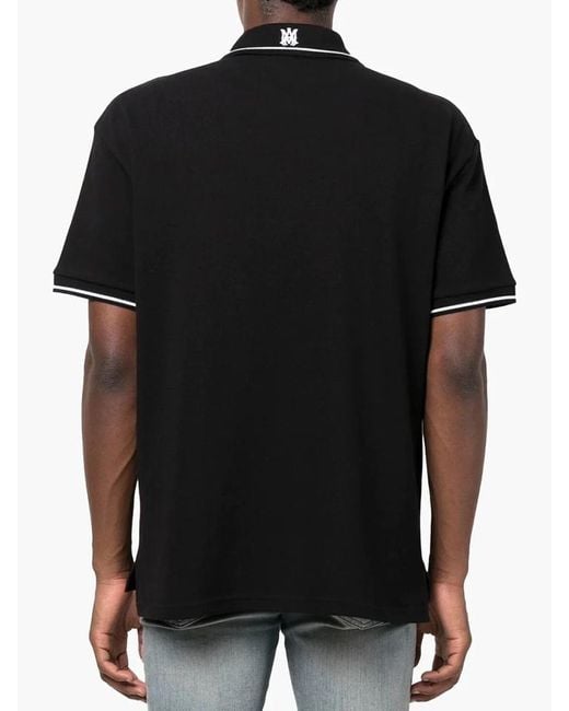Amiri Black Ma Logo Polo for men