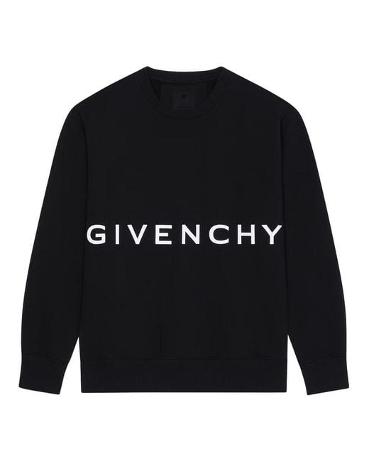 Givenchy Black 4G Slim Fit Sweatshirt for men