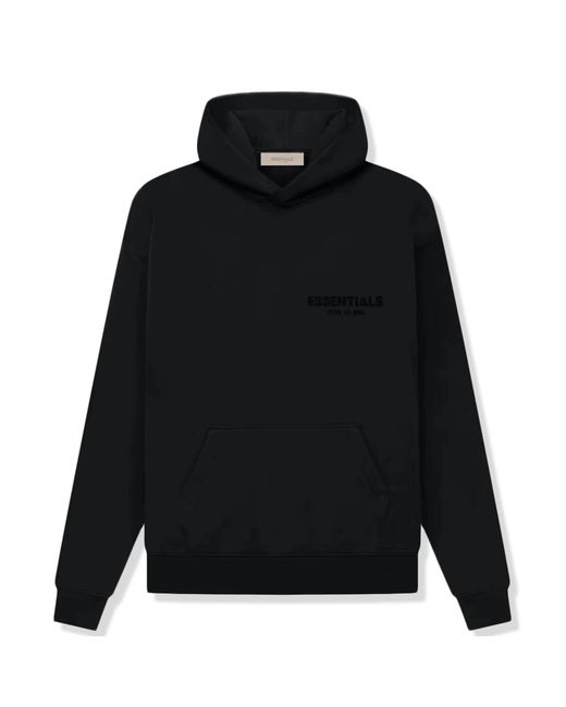 Fear Of God Black Essentials Hoodie (Ss22) for men