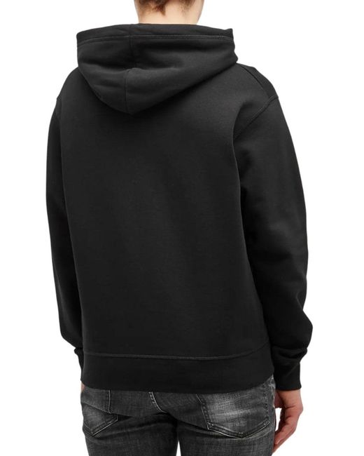 DSquared² Black Milano Logo Hoodie for men