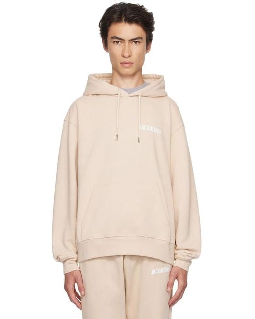 Jacquemus Natural Le Sweatshirt Hoodie for men
