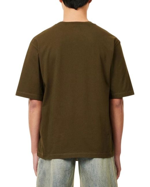 DSquared² Green Milan Logo Military T-Shirt for men