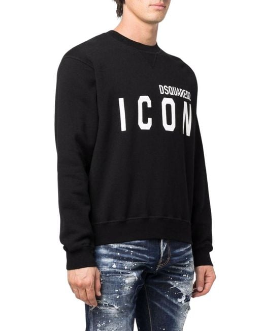 DSquared² Black Icon Sweatshirt for men